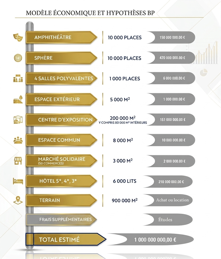 Tableau des charges hypothétiques du projet